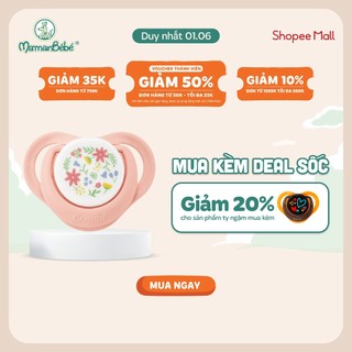 (MamanBébé chính hãng) Ty ngậm Combi Sleep siêu nhẹ Hoa lá size S