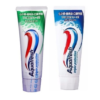 Kem đánh răng bạc hà, trà xanh Aquafresh 140g Nội Địa Nhật