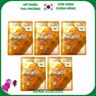 10 Mặt nạ giấy sữa mật ong chúa dưỡng da Mỹ phẩm hàn quốc cao cấp 3W CLINIC FRESH ROYAL JELLY MASK