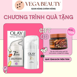 Kem dưỡng OLAY Total Effects 7 In 1 Night Bản UK 50ml giúp mờ thâm, sáng da, mịn mượt