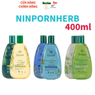 Dầu gội và xả giúp mọc tóc ninpornherb 400ml thái lan