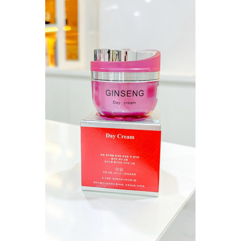 Kem ngày Ginseng nhân sâm, giúp dưỡng trắng da và mờ nám tàn nhang, kem nám Hàn Quốc, mỹ phẩm Ginsen