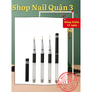Cọ vẽ nét b281 - cọ râu vẽ nét cán đá 3 size 5mm 9mm 11mm - nét siêu mảnh