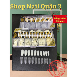 Móng úp hsm nhám phom bầu nhọn , hsm nhám phom chuẩn không cần mài dũa - móng chuẩn