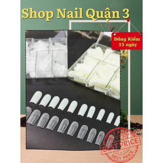 Móng úp hsm nhám phom vuông, hsm nhám phom chuẩn không cần mài dũa - móng chuẩn