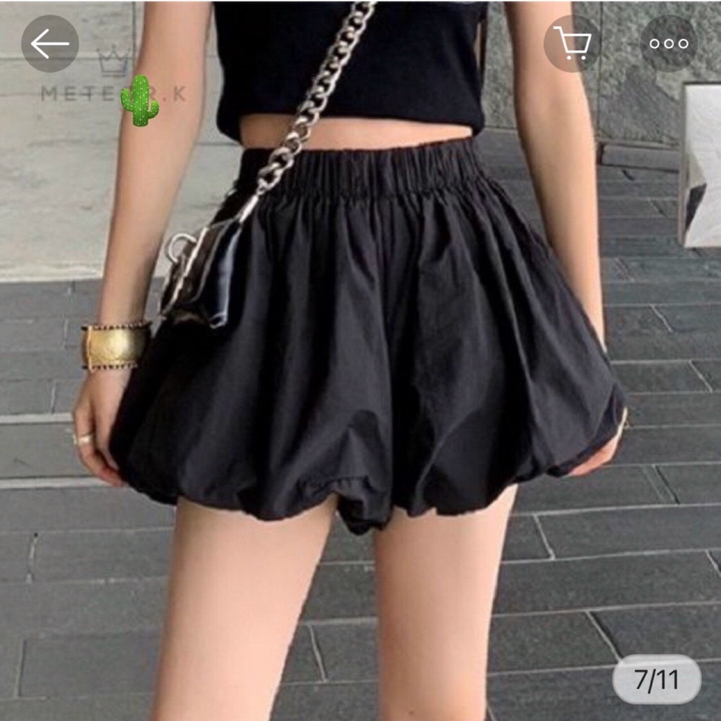 Quần short nữ bí ngô cạp cao lưng thun có 2 lớp chất gió siêu mềm mát hàng đẹp | BigBuy360 - bigbuy360.vn