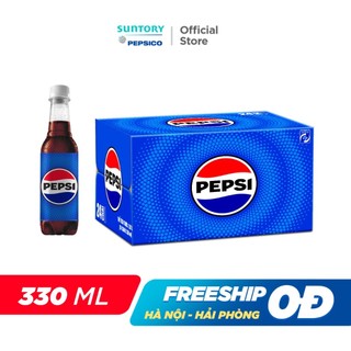Thùng 24 Chai Nước Ngọt Có Gaz Pepsi (330ml/chai)