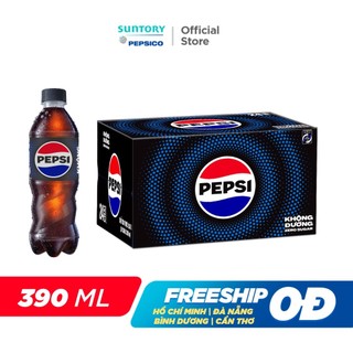 Thùng 24 chai nước ngọt có gaz pepsi không calo