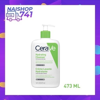Sữa rửa mặt giúp làm sạch sâu dành cho da thường và da khô Cerave Hydrating Cleanser 473ML