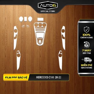 MERCEDES C180 2020-2022: Film PPF dán chống xước nội thất -AUTO6 <Cam kết chuẩn form, chống xước, che mờ vết xước cũ>