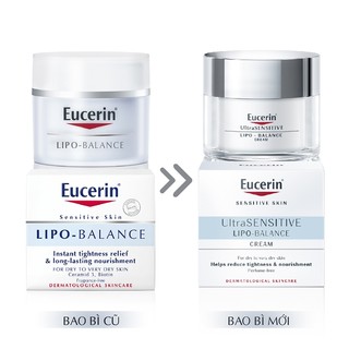Kem Dưỡng Ẩm Chuyên Sâu Cho Da Khô Eucerin Lipo Balance UltraSENSITIVE Cream