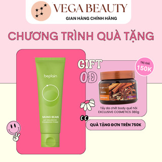 Sữa Rửa Mặt BEPLAIN Mung Bean Cleansing Foam 80ml giúp thải độc da, lấy đi bụi bẩn, bã nhờn sâu trong lỗ chân lông