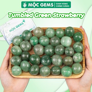  Đá Thạch Anh Dâu Tây Xanh Rung Bóng Mộc Gems Dùng Thanh Tẩy Năng Lượng Thúc Đẩy May Mắn & Cơ Hội Mới 