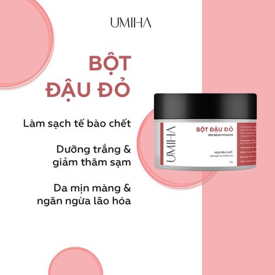 Bột Đậu Đỏ Hữu Cơ Làm Đẹp Umiha Nguyên Chất | Red Bean Powder 100% Organic 45g