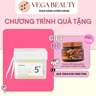 Miếng Tẩy Da Chết NUMBUZIN No.5 Vitamin-Niacinamide Concentrated Pad 180ml (70 pads) giúp làn da sáng khỏe, căng mịn