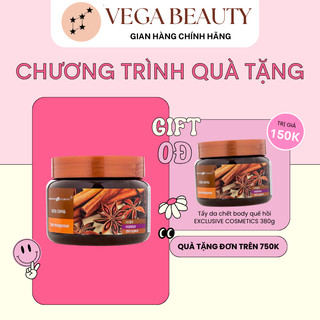  Tẩy da chết body quế hồi EXCLUSIVE COSMETICS giúp giảm mụn cơ thể và làm sáng da 380g