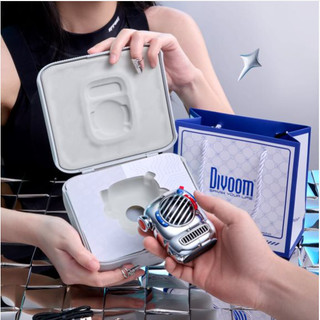 Loa cao cấp Divoom Spark-Pop, kết nối Bluetooth V5.3, công suất rời toàn dải 16 lõi 40mm tặng kèm dây đeo - BH 12 tháng