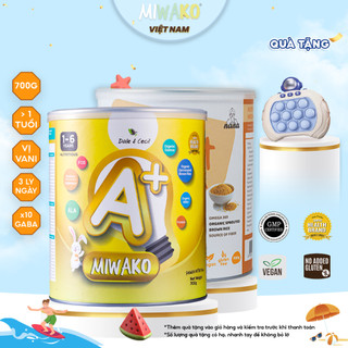 Sữa Hạt Miwako A+ Vị Vani Hộp 700g + Sữa Hạt Dinh Dưỡng Millet Vị Gạo 700g - Miwako Official Store