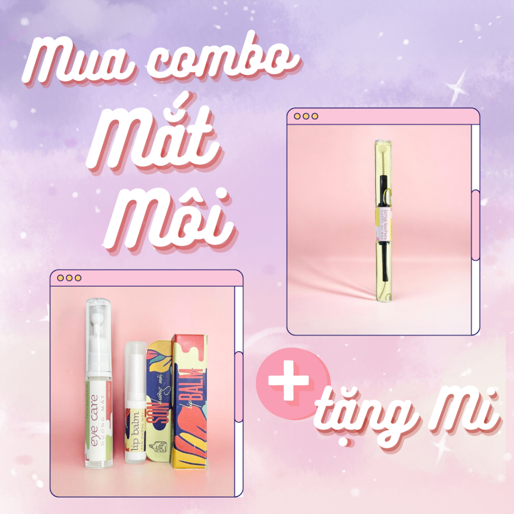 Combo Mắt Môi Tynnyl - tặng Dưỡng Mi