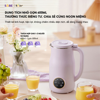 Máy Làm Sữa Hạt 1,2L BEAR Máy Xay Hạt Nhuyễn Mịn, Chống Ồn Hiệu Quả, Khả Năng Khử Trùng Cao SB-SH12H