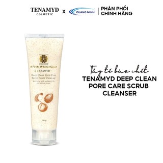 Tẩy tế bào chết da mặt dạng hạt fresh white sand by tenamyd deep clean pore care scrub foam cleanser
