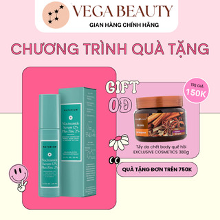 Tinh chất NATURIUM Niacinamide 12% Plus Zinc PCA 2% 30ml kiềm dầu, mờ thâm, hỗ trợ cải thiện mụn
