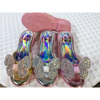  Dép Guốc Elsa Bảy Màu Kiểu Nơ Cho Bé Gái 