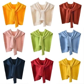 Khăn Choàng Vắt Vai Phối Áo Phông Phù hợp 4 mùa , Khăn Choàng Cổ Giả Áo Khăn Phối Sơ Mi Cao Cấp Cam Closet