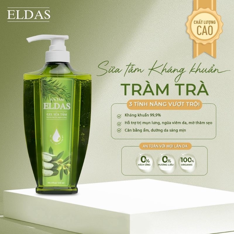 Sữa Tắm Tinh Dầu Tràm Trà ELDAS