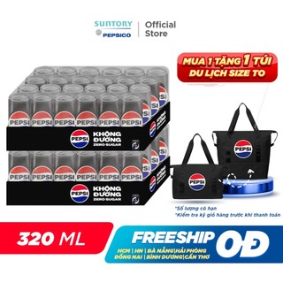 Combo 2 Thùng 24 Lon Pepsi Không Calo (320ml/lon)