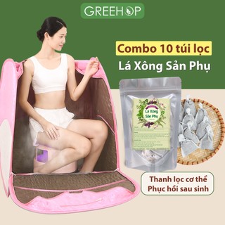 Combo lá xông thảo dược cho phụ nữ sau sinh, lá xông sản phụ greehop (handmade)