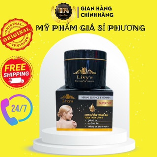 Kem dưỡng trắng da body livy đen 250gr/ hộp