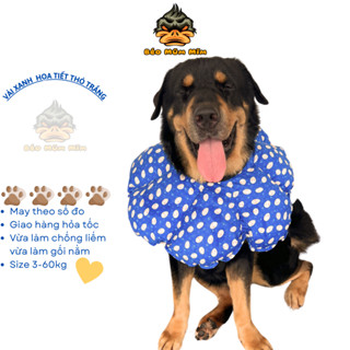 Gối chóng liếm vòng cổ chống liếm cao cấp họa tiết dễ thương mềm mại cho chó mèo 3-60kg MM0023