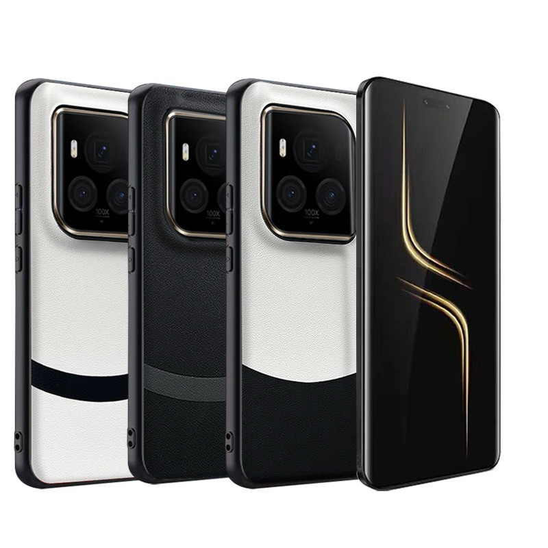 Ốp da pu cao cấp phối màu honor magic 6 ultimate (ib shop chọn màu)