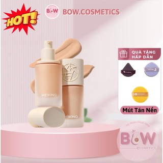  Kem Nền Meiking Dạng Lỏng Bền Màu Dưỡng Da, Kem Nền Mỏng Nhẹ Kiềm Dầu MEIKING Foudation Chai 30g