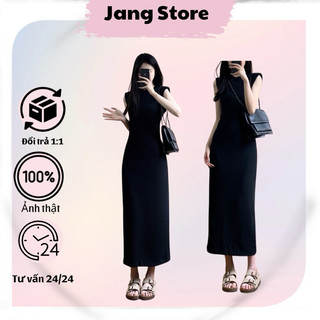 váy đen xuông ulzzang