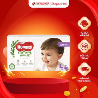 Bỉm Tã Quần Huggies Platinum Nature Made Thấm Hút Khóa Tràn Vượt Trội Size M58 L44 XL38 XXL26 Cho Bé - Bibomart