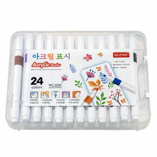   MUA SỈ GIẢM 10%  Bút lông màu Marker Acrylic No 206A 24 màu  1 hộp  