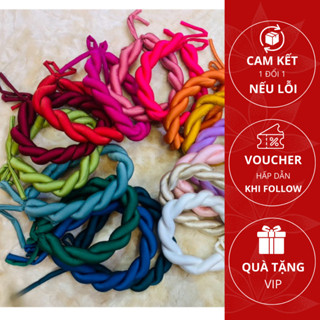 Mấn đội đầu tết đôi trơn phối cùng Áo Dài truyền thống, phụ kiện cài tóc dự tiệc lễ tết A36