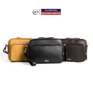 Túi Đeo Chéo Nam WT LEATHER D-REPORTER Da Bò Thật. Nhiều Màu Sắc