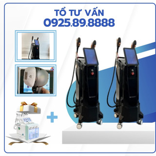Máy triệt lông diode laser 808 soprano titanium | 12 thanh đồng | triệt lông diode laser mẫu mới nhất 2024