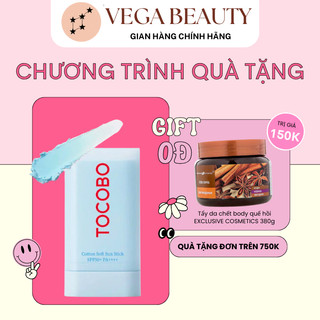 Thanh lăn chống nắng thuần chay TOCOBO Cotton Soft Sun Stick SPF50+ PA++++ 19ml dễ dàng reapply kem chống nắng