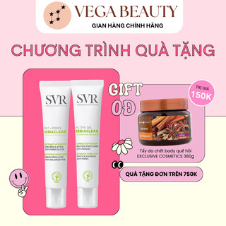  Kem dưỡng kiềm dầu, giảm mụn SVR Sebiaclear Active Gel và SVR Sebiaclear Mat+Pores 40ml