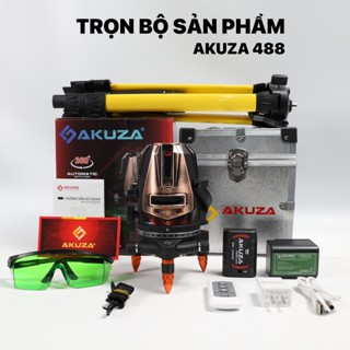 Máy cân bằng laser Akuza AK-488 Spider bóng Led siêu sáng,điều khiển từ xa,motor xoay 360 độ
