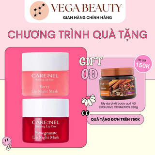 Mặt nạ ngủ môi CARE:NEL Lip Night Mask Minisize 5g dưỡng ẩm, tẩy da chết cho một đôi môi xinh