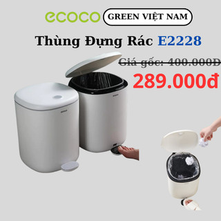 Thùng Rác Thông Minh ECOCO E2228 Chính Hãng - Dung Tích 11L Nắp Kín, Chống Mùi