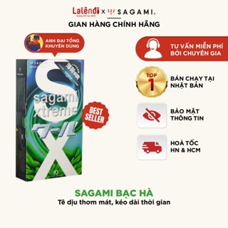 Bao cao su Bạc hà Sagami XTreme Spearmint 0.03mm Nhật Bản siêu mỏng kéo dài thời gian (10 bao/hộp) | Lalendi Store