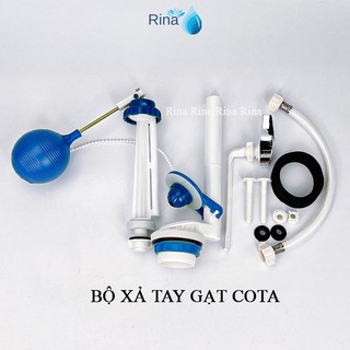 Bộ cấp xả nước bồn cầu nút nhấn và gạt tay cota
