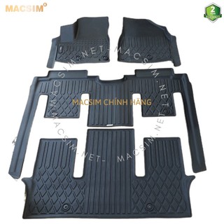 Thảm lót sàn xe ô tô Kia sedona Nhãn hiệu Macsim chất liệu nhựa TPE cao cấp màu đen