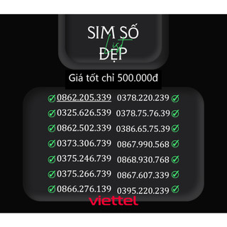 Sim Số đẹp Viettel Chính Chủ nguyên kít